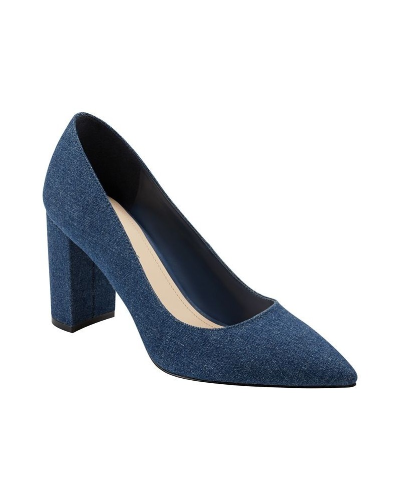 Women's Viviene Slip-On Block Heel Dress Pumps PD07 $52.47 Shoes