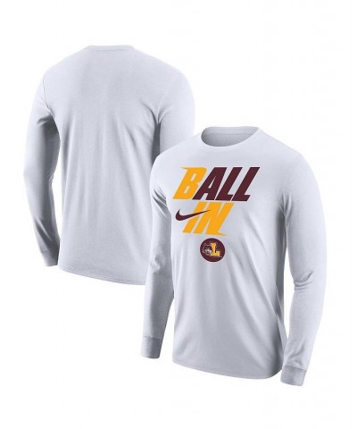 Men's White Loyola Chicago Ramblers Legend Bench Long Sleeve T-shirt $21.99 T-Shirts