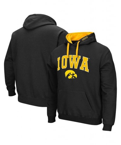 Men's Black Iowa Hawkeyes Big and Tall Arch & Logo 2.0 Pullover Hoodie $36.39 Sweatshirt