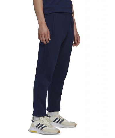 Men's Slim-Fit Originals Essentials Fleece Jogger Pants Blue $31.50 Pants