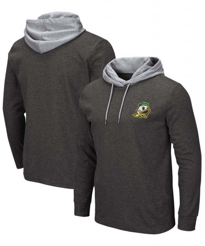 Men's Black Oregon Ducks Milhouse 2.0 Long Sleeve Hoodie T-shirt $22.55 T-Shirts