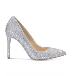 Women's Pembe-B Pointed-Toe Pumps Silver $59.34 Shoes