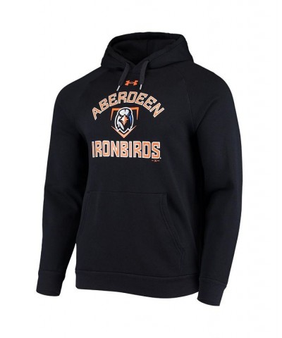 Men's Black Aberdeen IronBirds All Day Raglan Fleece Pullover Hoodie $40.49 Sweatshirt