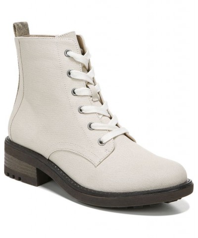 Kunis Canvas Booties Ivory/Cream $43.00 Shoes