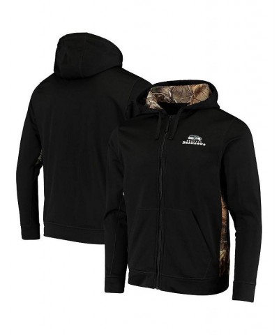 Men's Black, Realtree Camo Seattle Seahawks Decoy Tech Fleece Full-Zip Hoodie $37.40 Sweatshirt