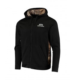 Men's Black, Realtree Camo Seattle Seahawks Decoy Tech Fleece Full-Zip Hoodie $37.40 Sweatshirt