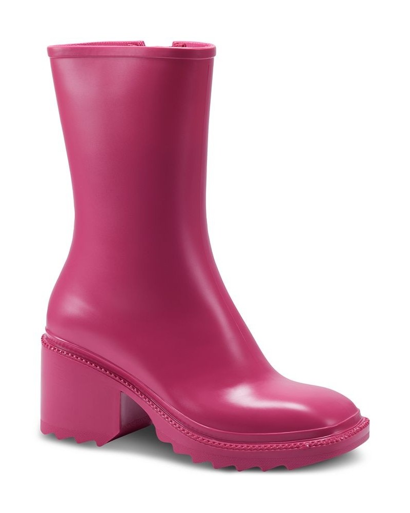 Women's Everett Rain Boots Pink $18.86 Shoes