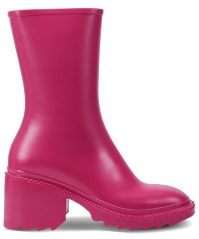 Women's Everett Rain Boots Pink $18.86 Shoes