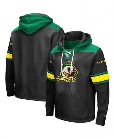 Men's Black Oregon Ducks 2.0 Lace-Up Logo Pullover Hoodie $41.24 Sweatshirt