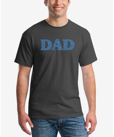 Dad Men's Word Art Short Sleeve T-shirt Gray $18.19 T-Shirts