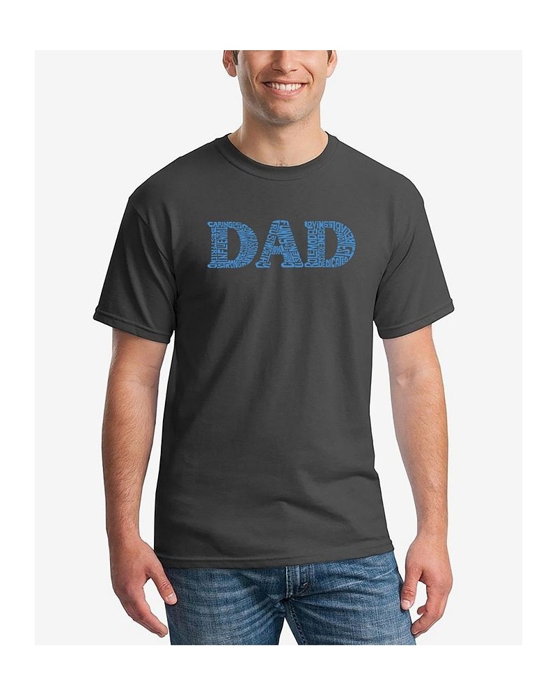 Dad Men's Word Art Short Sleeve T-shirt Gray $18.19 T-Shirts