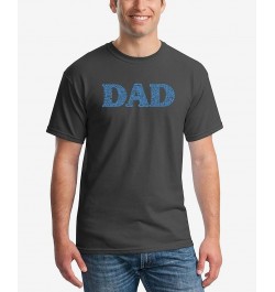 Dad Men's Word Art Short Sleeve T-shirt Gray $18.19 T-Shirts