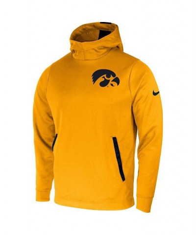 Men's Gold Iowa Hawkeyes 2-Hit Performance Pullover Hoodie $47.50 Sweatshirt