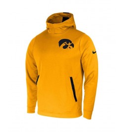 Men's Gold Iowa Hawkeyes 2-Hit Performance Pullover Hoodie $47.50 Sweatshirt