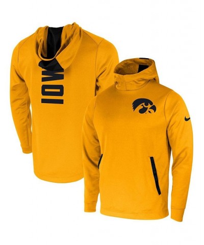 Men's Gold Iowa Hawkeyes 2-Hit Performance Pullover Hoodie $47.50 Sweatshirt