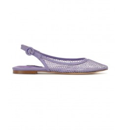 Women's Branid Dress Flats Purple $49.50 Shoes