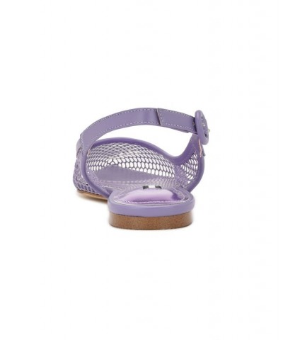 Women's Branid Dress Flats Purple $49.50 Shoes