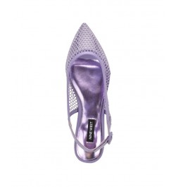 Women's Branid Dress Flats Purple $49.50 Shoes