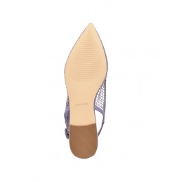 Women's Branid Dress Flats Purple $49.50 Shoes