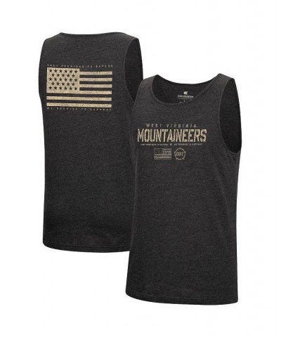 Men's Heathered Black West Virginia Mountaineers Military-Inspired Appreciation OHT Transport Tank Top $19.60 T-Shirts