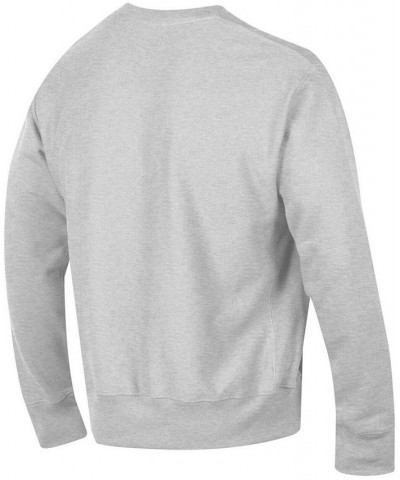 Men's Gray Iowa State Cyclones Arch Over Logo Reverse Weave Pullover Sweatshirt $36.29 Sweatshirt