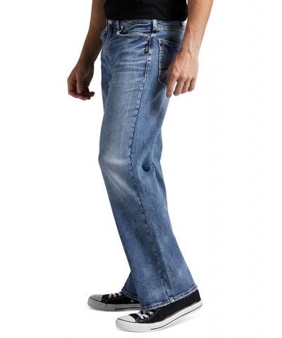 Men's Zac Relaxed Fit Straight Leg Jeans Blue $30.27 Jeans