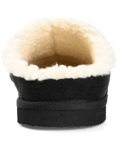 Men's Lavell Moccasin Clog Slippers Black $18.26 Shoes