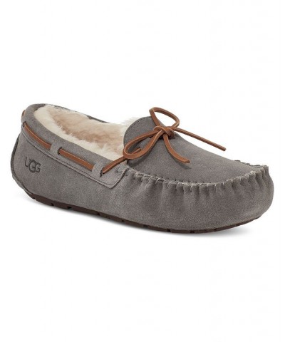 Women's Dakota Moccasin Slippers Silver $48.00 Shoes