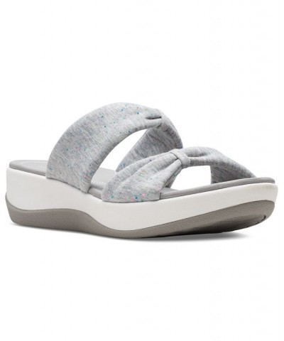 Women's Cloudsteppers Arla Coast Scrunched-Strap Sandals Gray $39.00 Shoes