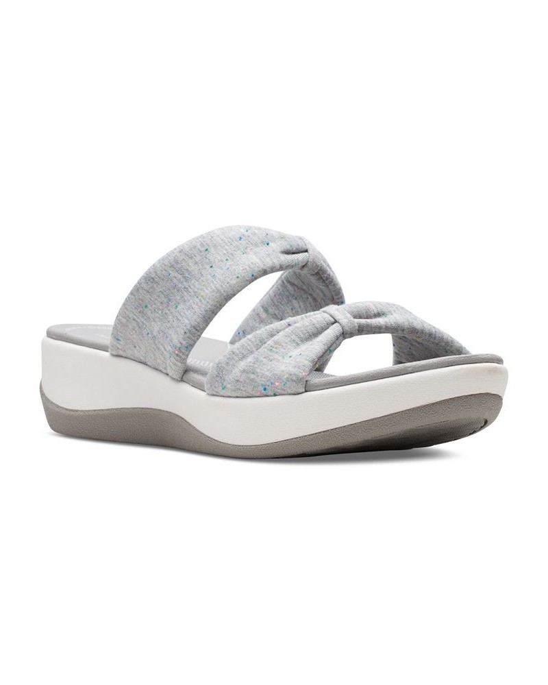 Women's Cloudsteppers Arla Coast Scrunched-Strap Sandals Gray $39.00 Shoes