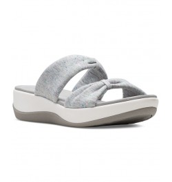 Women's Cloudsteppers Arla Coast Scrunched-Strap Sandals Gray $39.00 Shoes