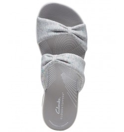 Women's Cloudsteppers Arla Coast Scrunched-Strap Sandals Gray $39.00 Shoes