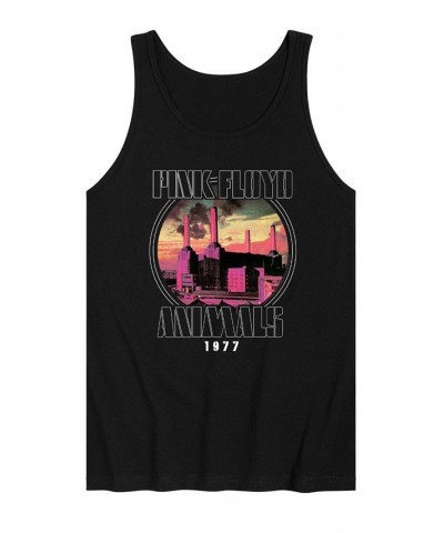 Men's Pink Floyd Animals 1977 Tank Black $21.23 T-Shirts