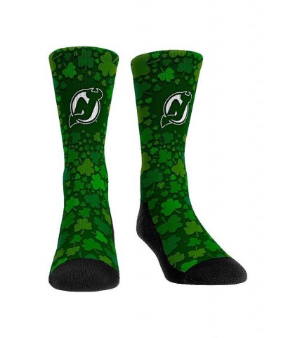 Men's and Women's Socks New Jersey Devils St. Patty's Day Shamrock Crew Socks $12.74 Socks