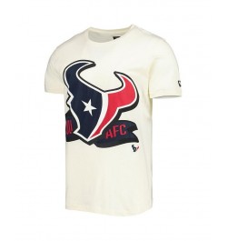 Men's Cream Houston Texans Sideline Chrome T-shirt $22.79 T-Shirts