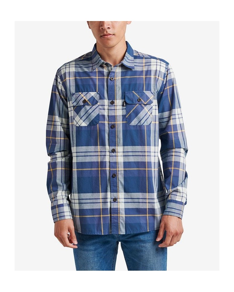 Men's Dano Long Sleeve Shirt Blue $12.91 Shirts