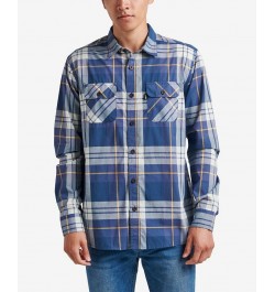 Men's Dano Long Sleeve Shirt Blue $12.91 Shirts