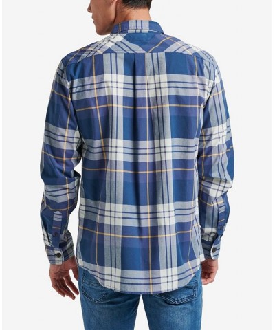 Men's Dano Long Sleeve Shirt Blue $12.91 Shirts