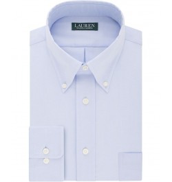 Lauren Men's Regular Fit Wrinkle Free Stretch Dress Shirt, Online Exclusive Blue $17.16 Dress Shirts