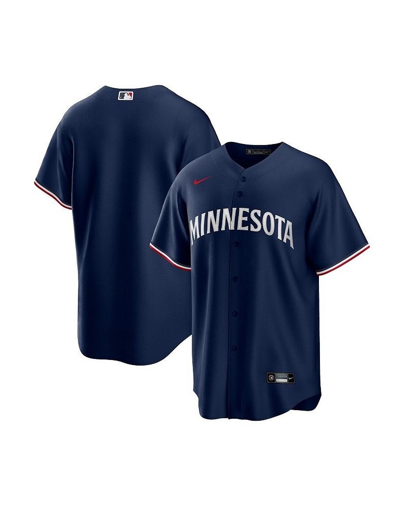 Men's Navy Minnesota Twins Alternate Replica Team Logo Jersey $72.50 Jersey