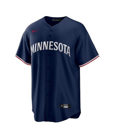 Men's Navy Minnesota Twins Alternate Replica Team Logo Jersey $72.50 Jersey