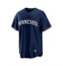 Men's Navy Minnesota Twins Alternate Replica Team Logo Jersey $72.50 Jersey