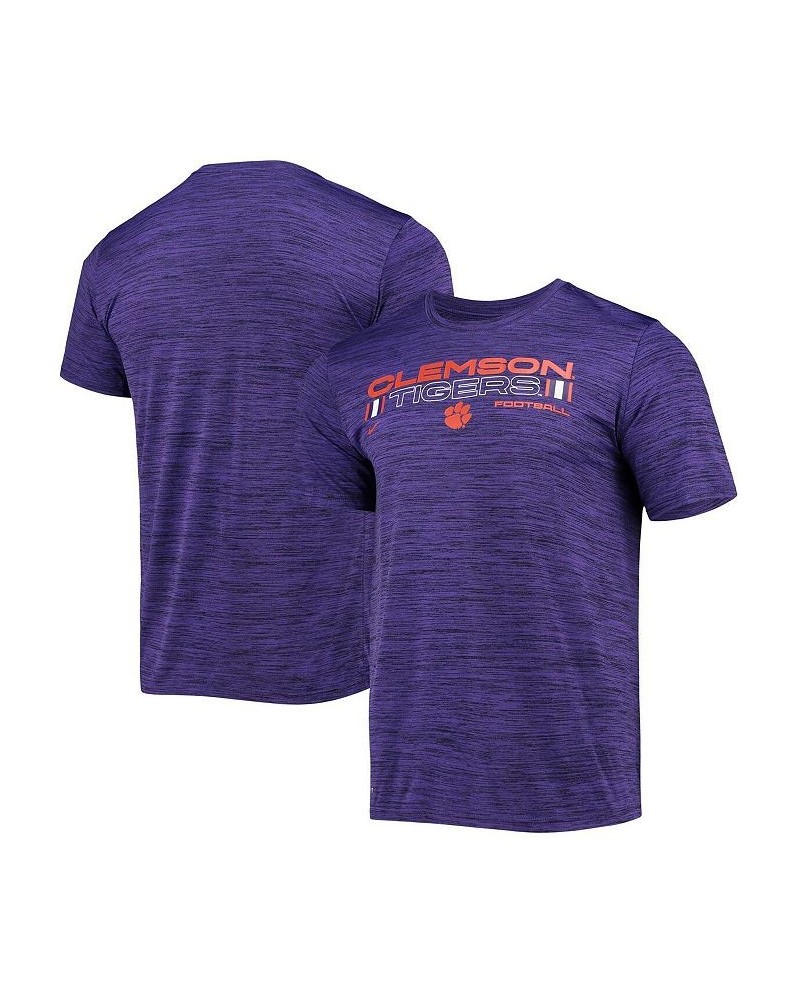 Men's Purple Clemson Tigers Team Velocity Legend Performance T-shirt $20.00 T-Shirts