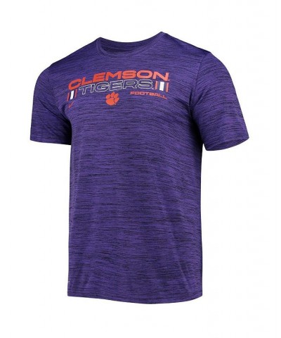 Men's Purple Clemson Tigers Team Velocity Legend Performance T-shirt $20.00 T-Shirts