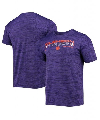 Men's Purple Clemson Tigers Team Velocity Legend Performance T-shirt $20.00 T-Shirts