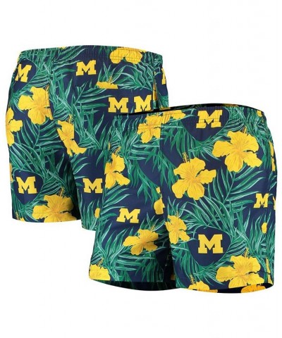 Men's Navy Michigan Wolverines Swimming Trunks $20.50 Swimsuits