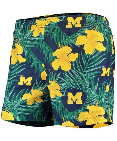 Men's Navy Michigan Wolverines Swimming Trunks $20.50 Swimsuits