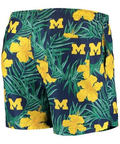 Men's Navy Michigan Wolverines Swimming Trunks $20.50 Swimsuits