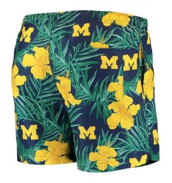 Men's Navy Michigan Wolverines Swimming Trunks $20.50 Swimsuits