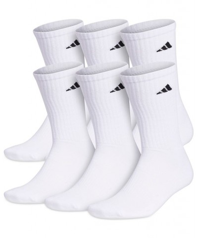 Men's Cushioned Athletic 6-Pack Crew Socks White $10.12 Socks